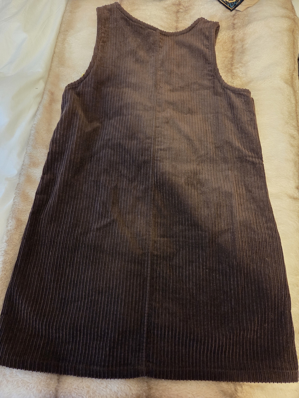Disney Brown Corduroy Winnie the Pooh Mini Pinafore Dress - Picture 7 of 11